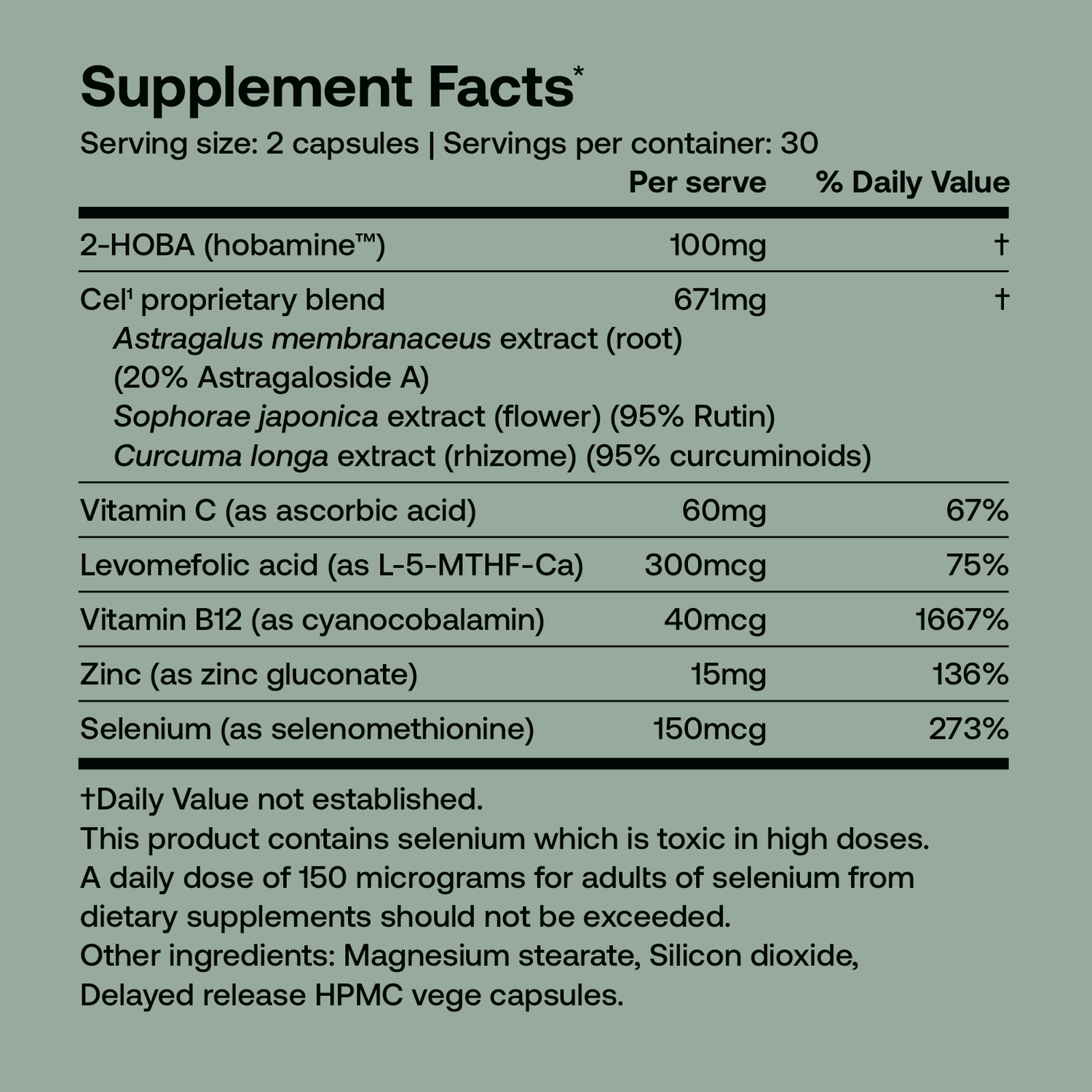 SRW - Cellular System - Cel¹ StabilityAnti Aging Supplements | For Youthful Cell Functions